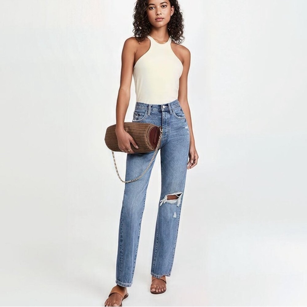 Blue Women's Jeans Emily straight ultra high rise vintage 31